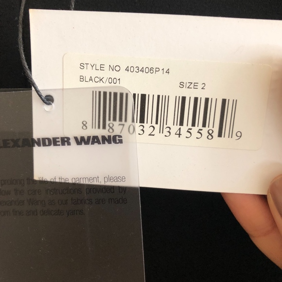 NWT T by Alexander Wang poly crepe slip dress, sz2 - Picture 6 of 6